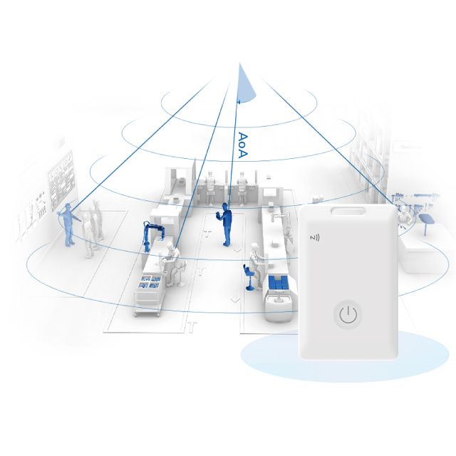 MWC01 Bluetooth® Rechargeable Badge (AoA Ver.)