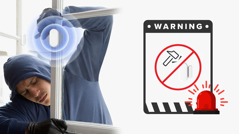 S4 Smart Door Sensor Tamper-Proof Magnetic Sensor