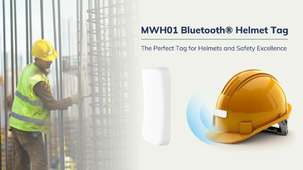 Curved Design, Compact Build: How MWH01 Bluetooth® Helmet Tag Protects Workers