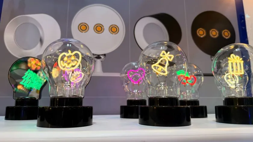 lighting designs at the Hong Kong Electronics Fair