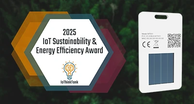 World's First Mass-Produced Ambient Light Harvesting BLE Tag